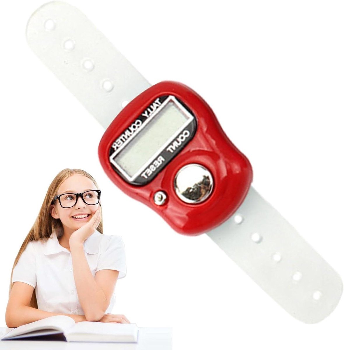 Elektronische handteller - Digitale teller - Activiteiten bijhouden - Eenvoudig resetten - 10.5 cm lengte - Willekeurig