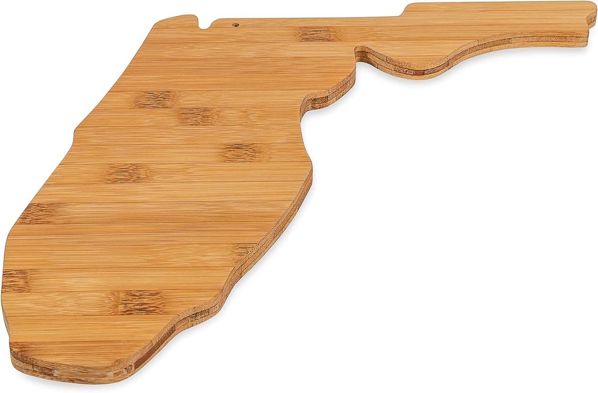 Bamboe Snijplank - Keukenplank Vorm - Voedsel Bereiden - Vorm Uniek - 33 cm - Lichtbruin