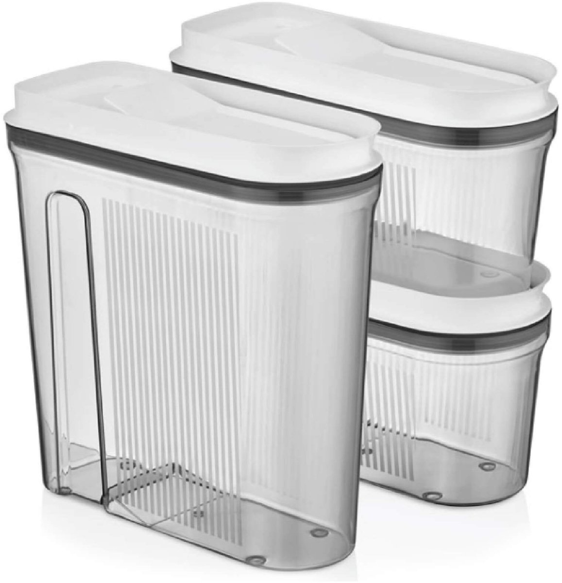 VIP Ahmet - Luchtdichte Voorraaddozen Set - 3 Stuks - 1 x 4 L en 2 x 2 L - BPA-vrij