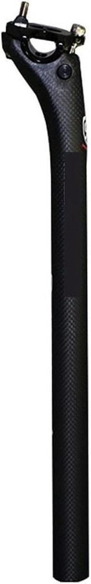 Fiets Zadelpen - Verende Zadelpen - Comfortabel Fietsen - Schokabsorberend - 27.2x350mm - Mat Zwart