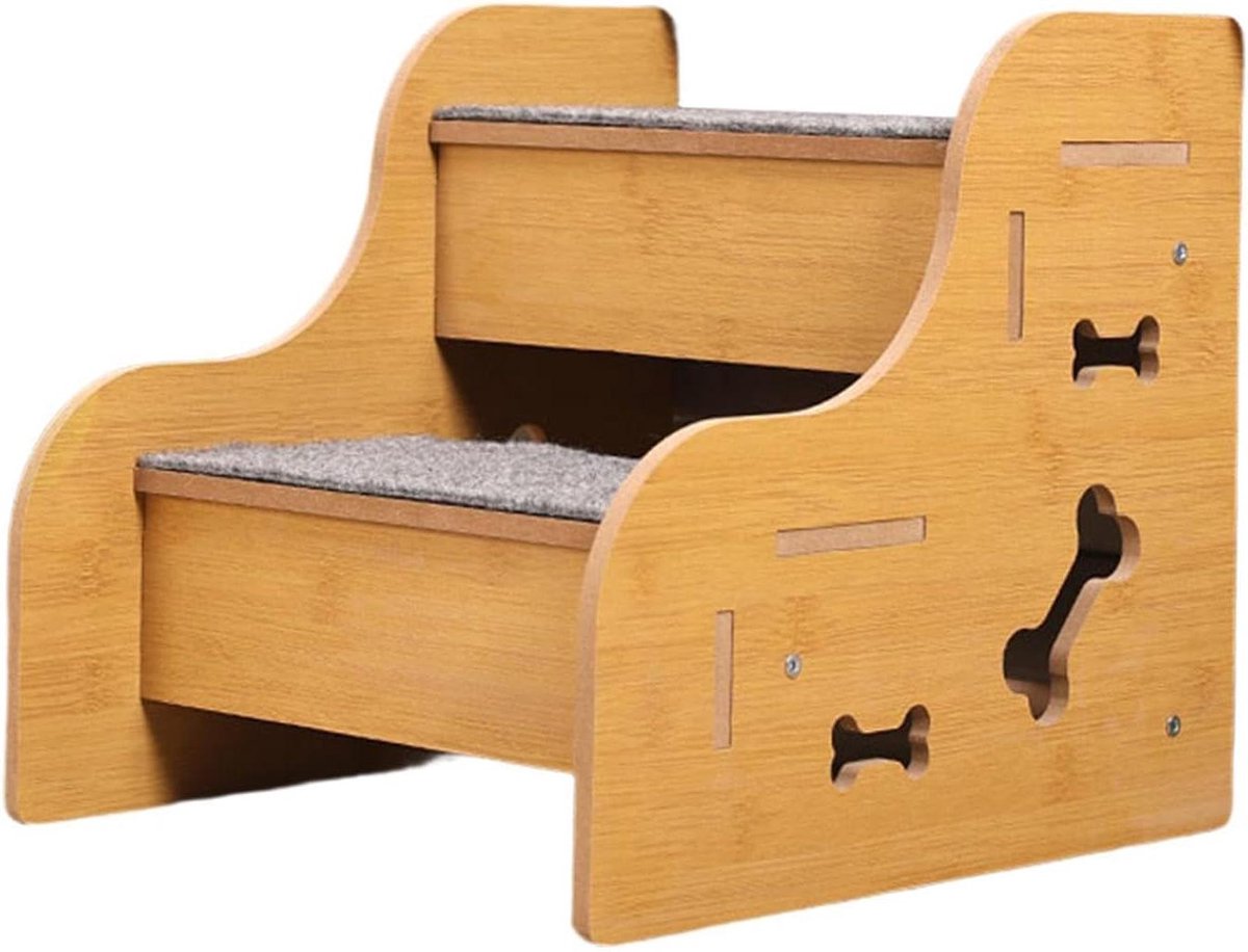Hondentrap - Huisdierhelling Opstapje - Hulp bij Klimmen - Anti-slip Textuur Grip - 35 x 31 x 6 cm
