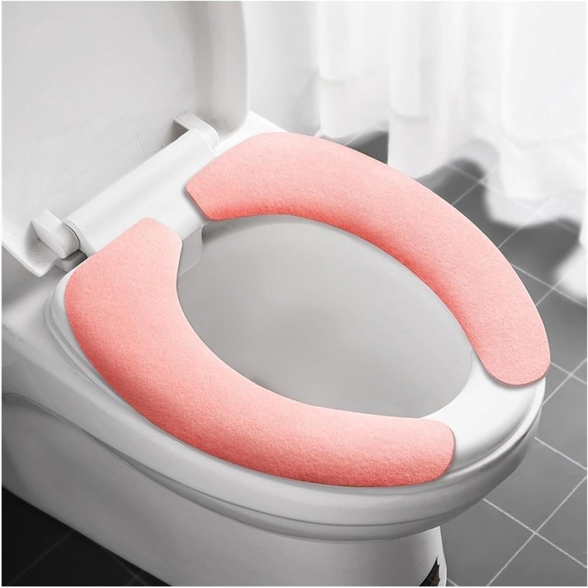 Zachte wc-bril - Toiletkussen - Extra comfort - Universeel inzetbaar - 1 Paar - Roze