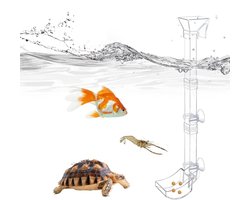 Aquarium voerbuis - Voederslang vis - Gericht voeren - Verstelbare lengte - 38 cm - Transparant