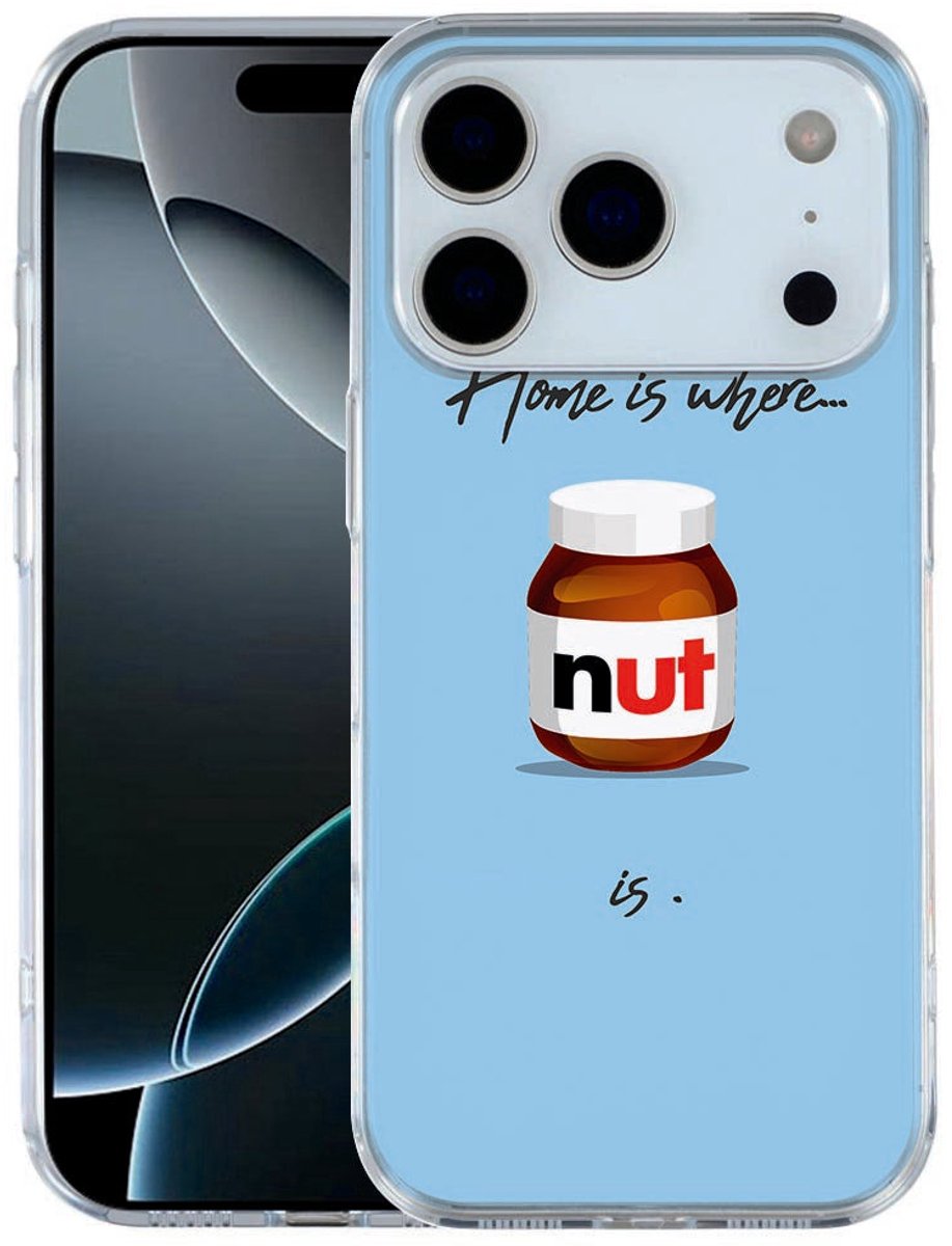 voor Apple iPhone 17 Pro Softcase Back cover Hoesje Nut Home