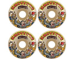 Skateboard Wielen - Maulers F4 - Street Skateboarding - Hoge Rebound Compound - 58 mm - Natuurlijk