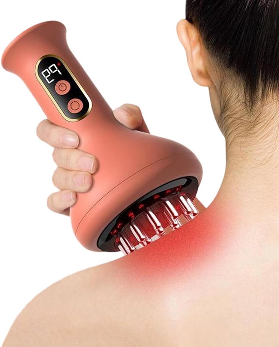 Massageapparaat Cellulitis - Buikbeeldhouwer - Diepe weefselverlichting - Compact draagbaar ontwerp - 10 x 10 x 18 cm - Wit