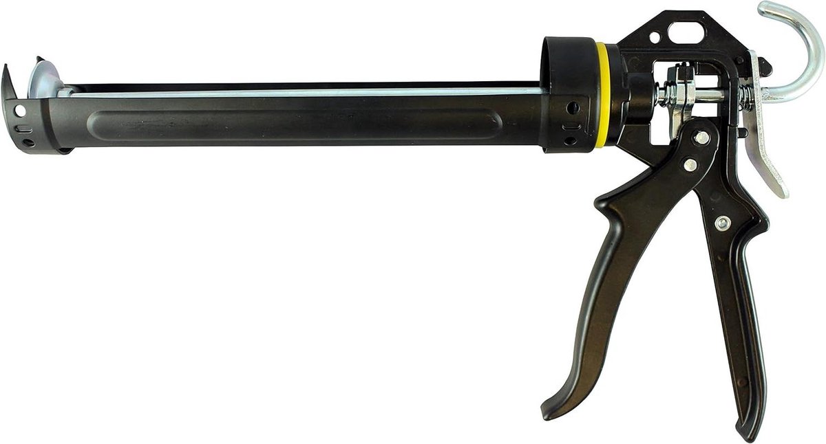 Kitpistool - Kitspuit - Klusklus - Geïntegreerde reinigingspen - 310ml - Zwart