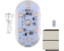 Led Binnenverlichting Auto - Sfeerlicht USB - Interieur Verlichten - Draadloos Oplaadbaar - 5.2 x 2.7 cm - Wit