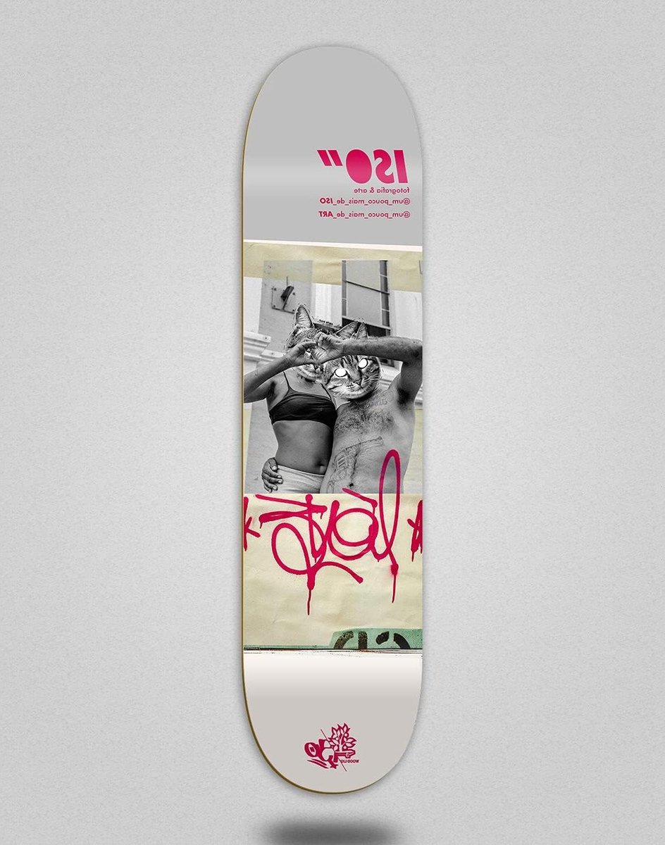 Houten Skateboard Deck Vlakke Plank Straat Skate Natuurlijk Hout 8.5 Inch Natuurlijk