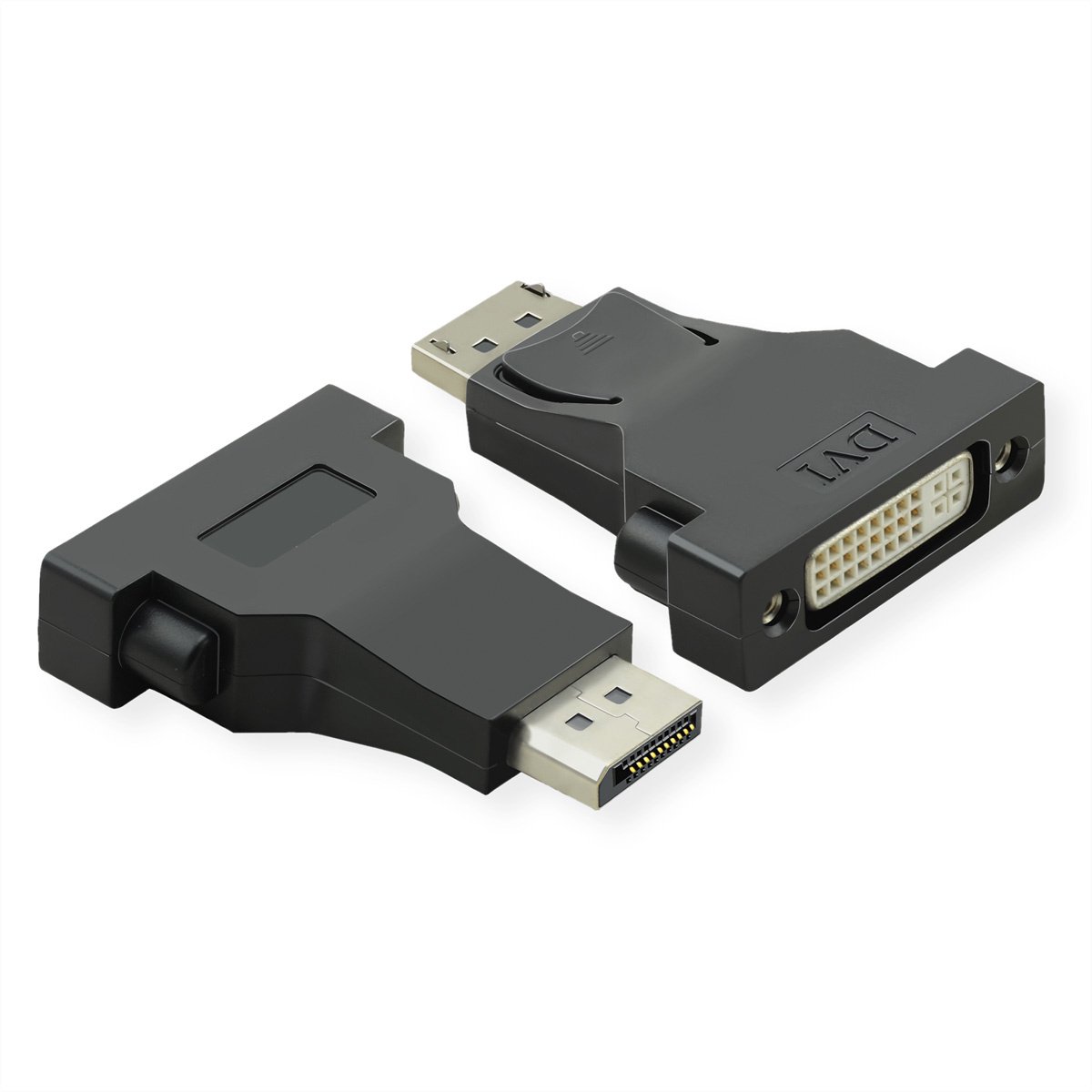Value 12.99.3157 DisplayPort-kabel DisplayPort / DVI Adapterkabel DisplayPort-stekker, DVI-D 24+1-polige bus 0.15 m Zwa