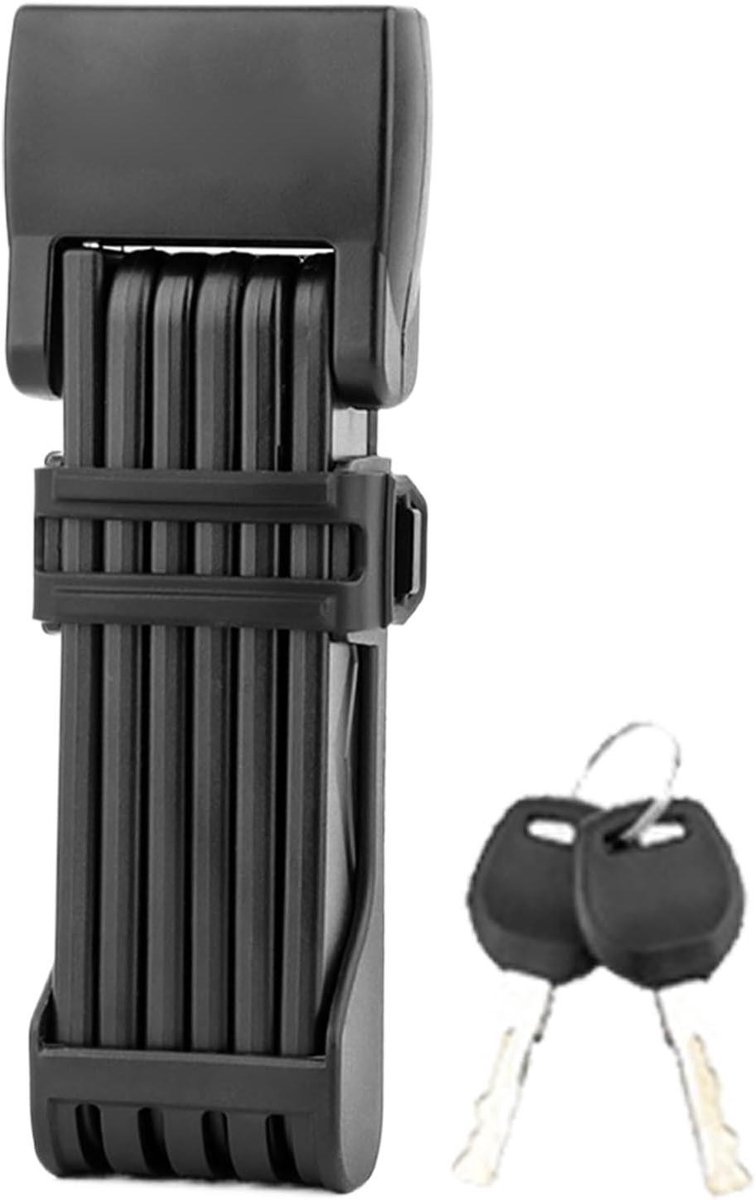 Lichtgewicht Fietsslot - Scooter Beschermer - Buitensporten - Opvouwbaar Zinklegering - 20.5 x 11.1 x 6.2 cm - Zwart