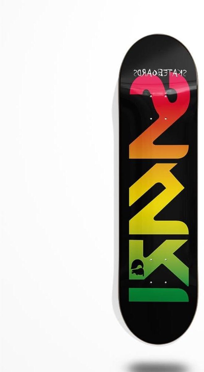 Skateboard Dek Plank Onderdeel Street Skaten Klassiek Ontwerp 8.5 Inch Rasta Kleuren