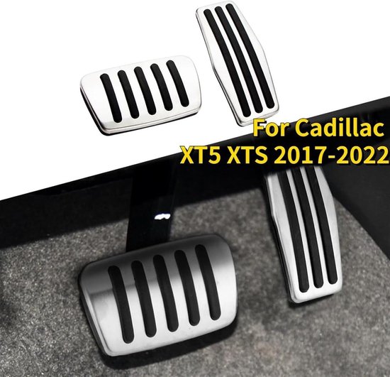 Pedaalhoezen Auto - Voetpedalen Set - Verbeter Rijcomfort - Antislip Oppervlak - 2 Stuks - Zilver Zwart — afbeelding 4