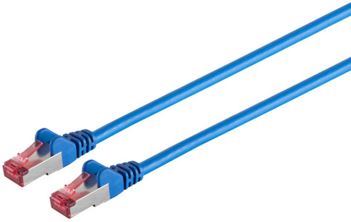 S/FTP CAT6A 10 Gigabit Netwerkkabel - CU - 30 meter - Blauw