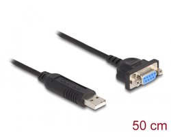 Delock USB 2.0 to serial RS-232 adapter with compact serial connector housing 50 cm FTDI