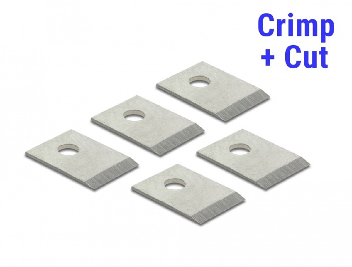 RJ45 Crimp+Cut Blade Set 5 pieces for Delock 86450