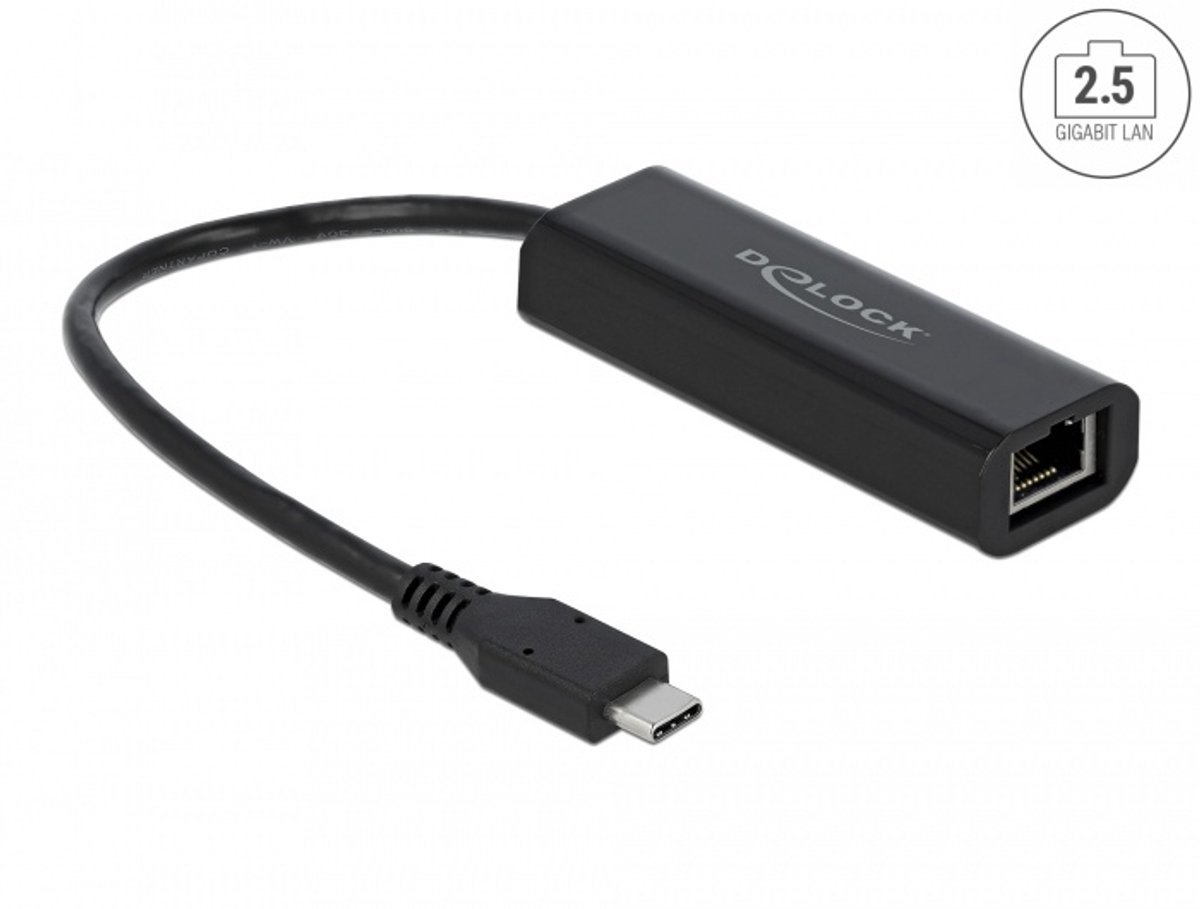 Delock Adapter USB Type-C™ male to 2.5 Gigabit LAN