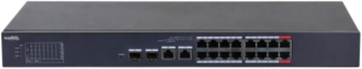 Netwerk Switch - Managed Switch - Netwerk Beheer - 16 PoE Poorten - 135W - Zwart