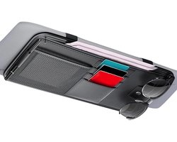 Zonneklep Opberger - Auto Organizer - Rijbenodigdheden Opslag - Meerdere Compartimenten - 325 x 165 cm - Zwart