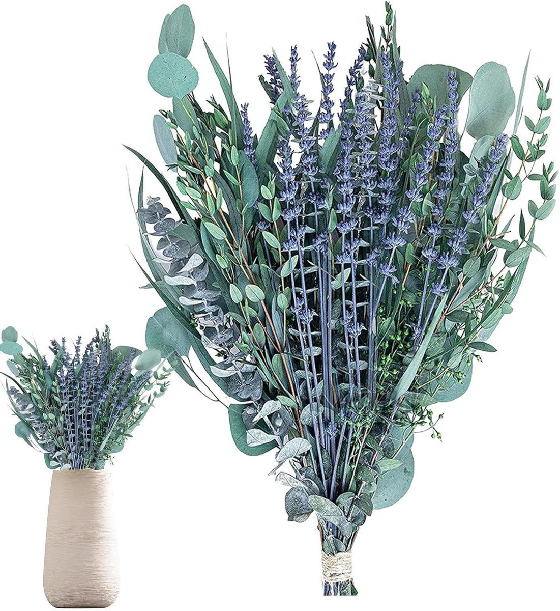 Douche Eucalyptus Bundel - Gedroogde Bloemen Decoratie - Badkamer Aromatherapie - Natuurli