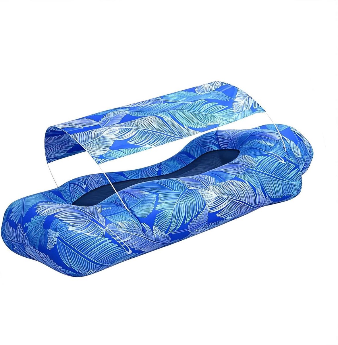 Opblaasbare Lounger - Luchtbank Zonnescherm - Buiten Ontspannen - UV Bescherming - 190x75c