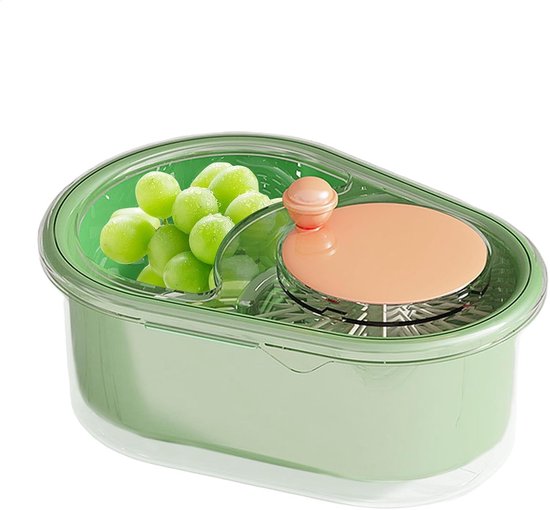 Slacentrifuge - Groentewasmachine Fruitreiniger - Groenten en fruit wassen - Handmatige bediening - 347 x 267 x 206 cm - Groen — afbeelding 5