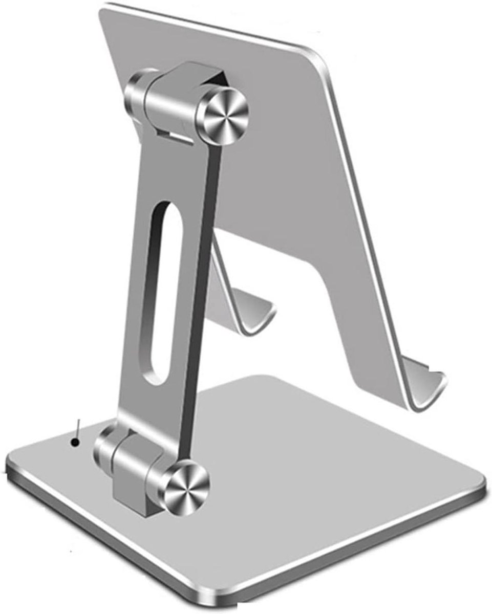 Monitor Arm - Desktop Tablet Houder - Bureau Organisatie - Verstelbare Universele Stand - 4.7-10.2 Inch - Zilver