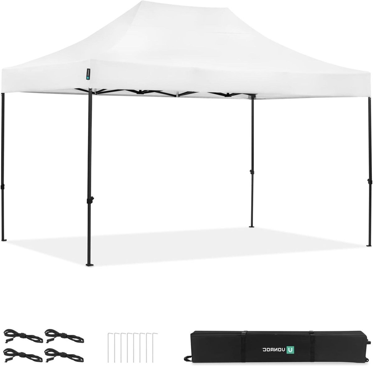 Feesttent - Partytent Vouwbaar - Buitenactiviteiten - Waterdicht 3000 PA - 3 x 45 m - Wit