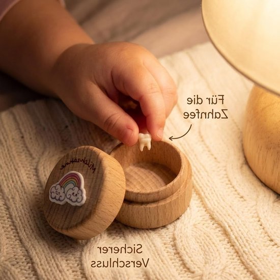 Melktanddoos voor het bewaren van melktanden en herinneringen - Perfect cadeau voor ouders — afbeelding 3