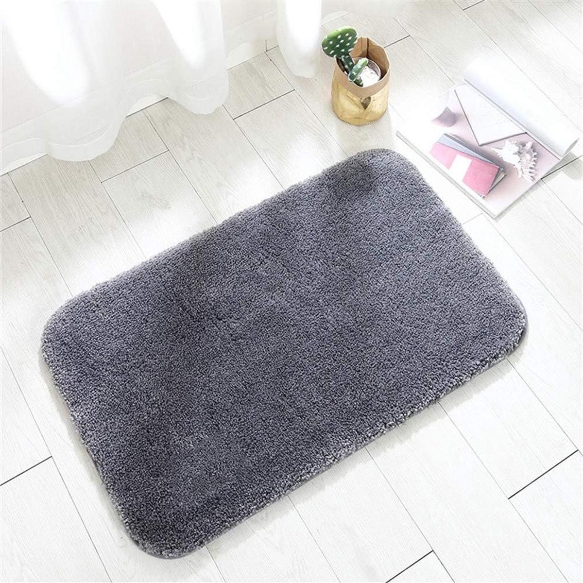 Binnendeurmat - Absorberende mat - Vloer beschermen - Super absorberend - 50x80 cm - Donke