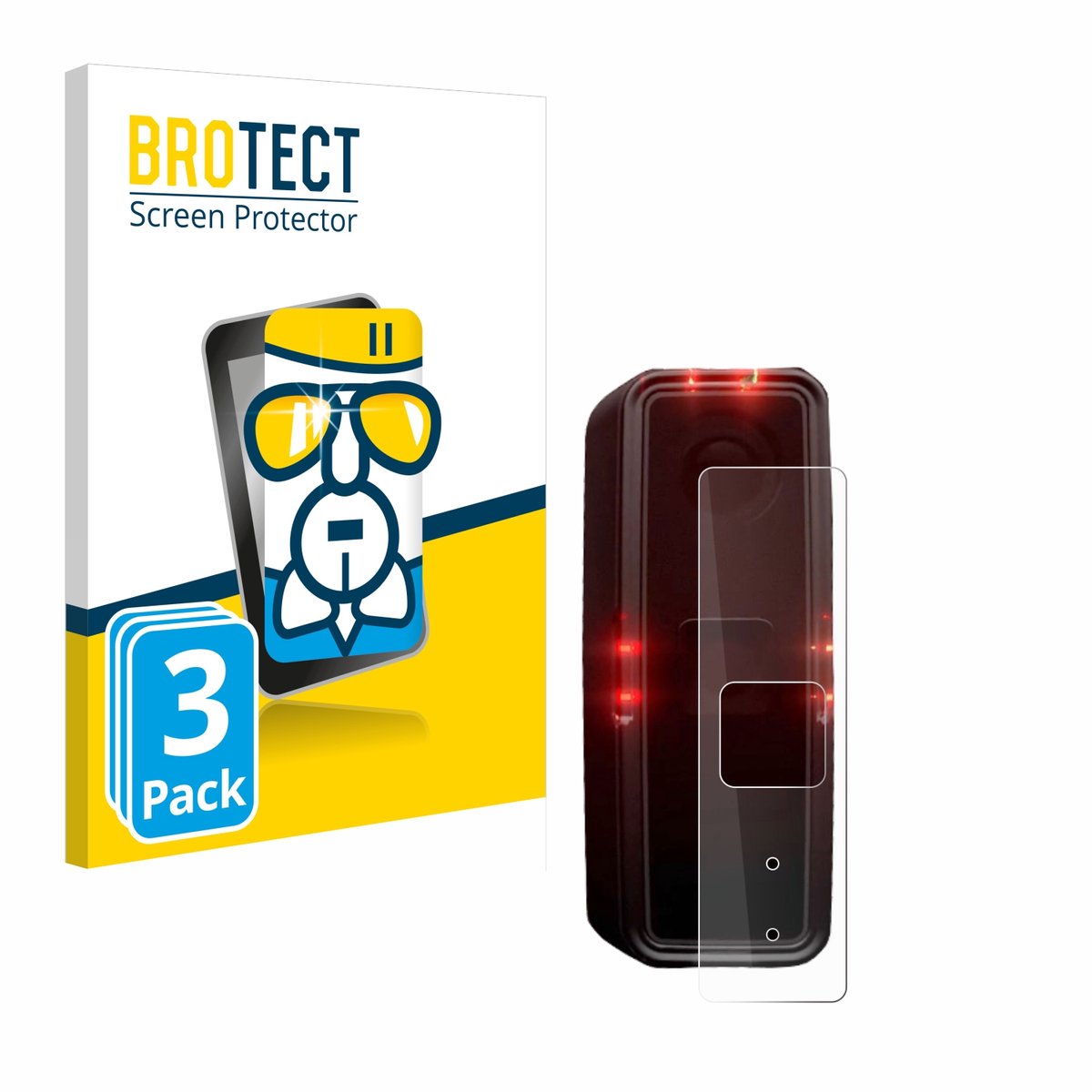Screenprotector 3 Stuks voor Alps Alpine Ride Safety RS 1000 Beschermglas transparant