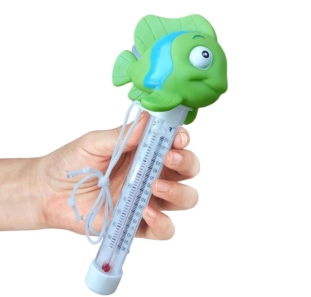 Watertemperatuurtester - Drijvende thermometer - Zwembad onderhoud - Veilig drijvend ontwerp - 218 cm - Blauw