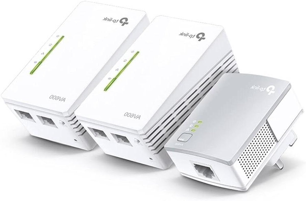 Powerline Adapter Kit - Netwerk Extender - Internet Uitbreiden - Draadloze Wifi Booster - 300 Mbit/s - Wit