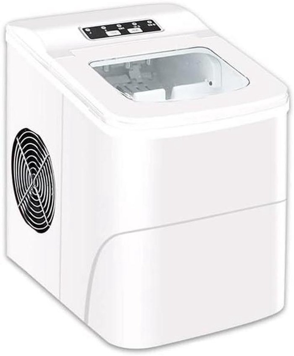 Mini Ijsblokjes Machine - IJsmaker Compact - Drankjes Koelen - Twee IJsvormen - 15 kg per dag - Zilver