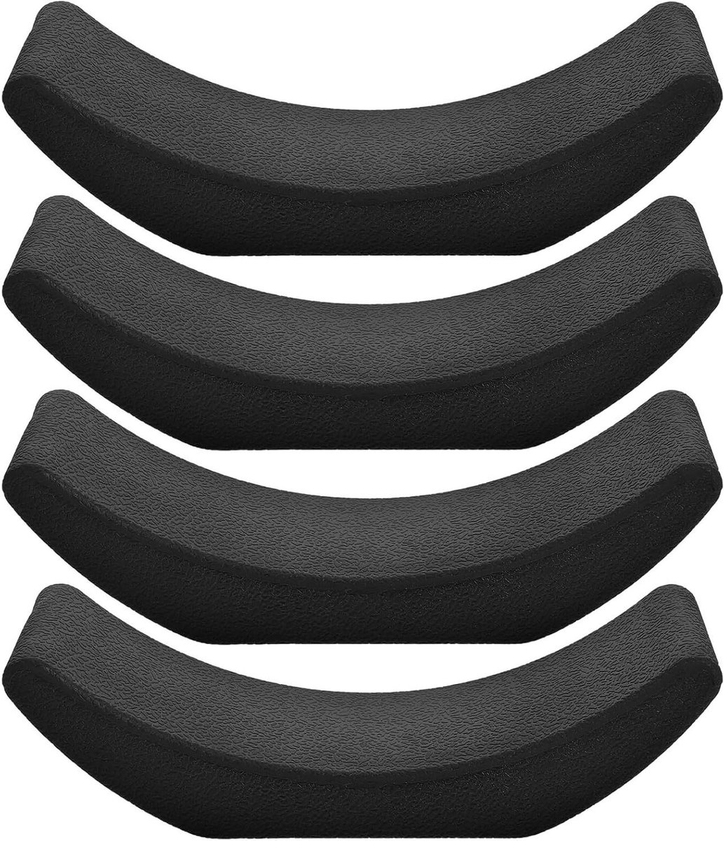 Haltersteunen - Gewichtsopslagrek - Sporten thuis - Antislip ontwerp - 4 stuks - Zwart