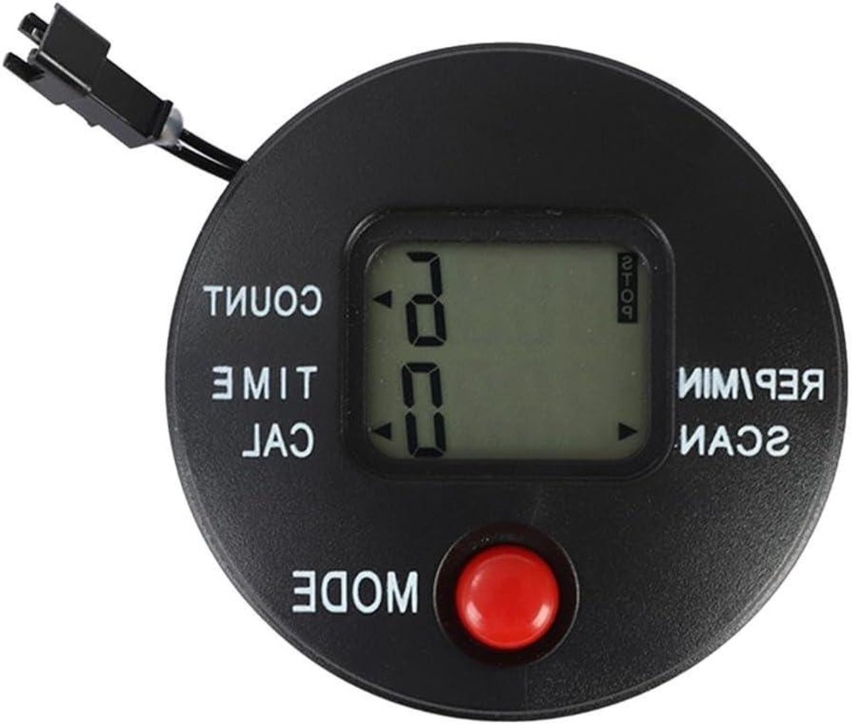 Elektronische Led Meter - Fitness Tracker - Trainingsstatistieken Volgen - Robuuste Constructie - 76x76mm - Zwart
