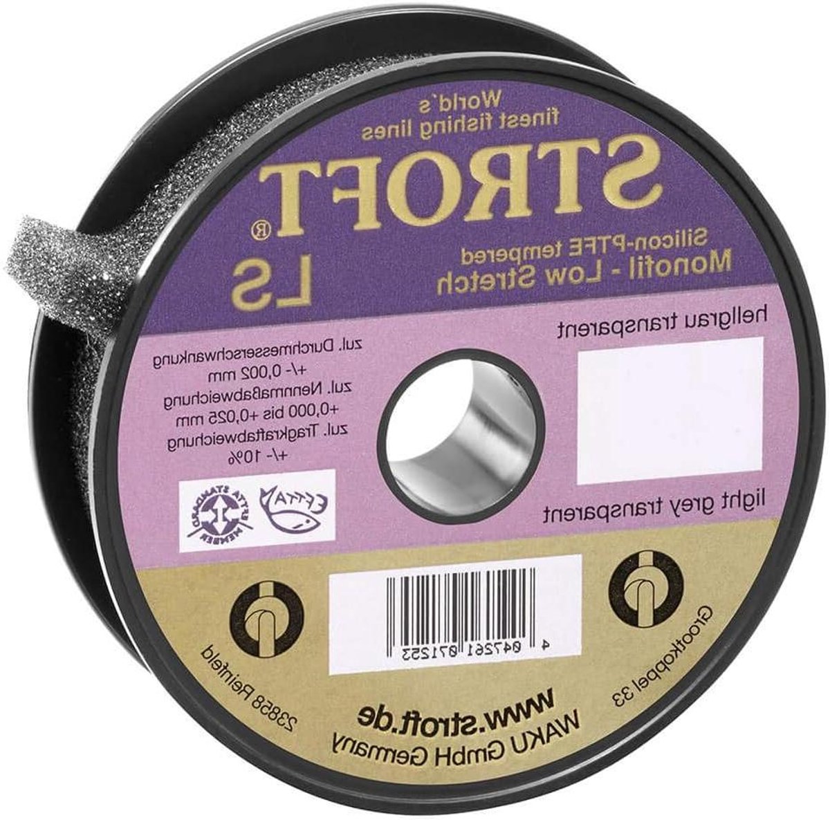 Visdraad Monofilament - Vislijn Polyamide - Vissen Lange Afstand - Lage Rek - 300 m 0.50 mm - Lichtgrijs Transparant