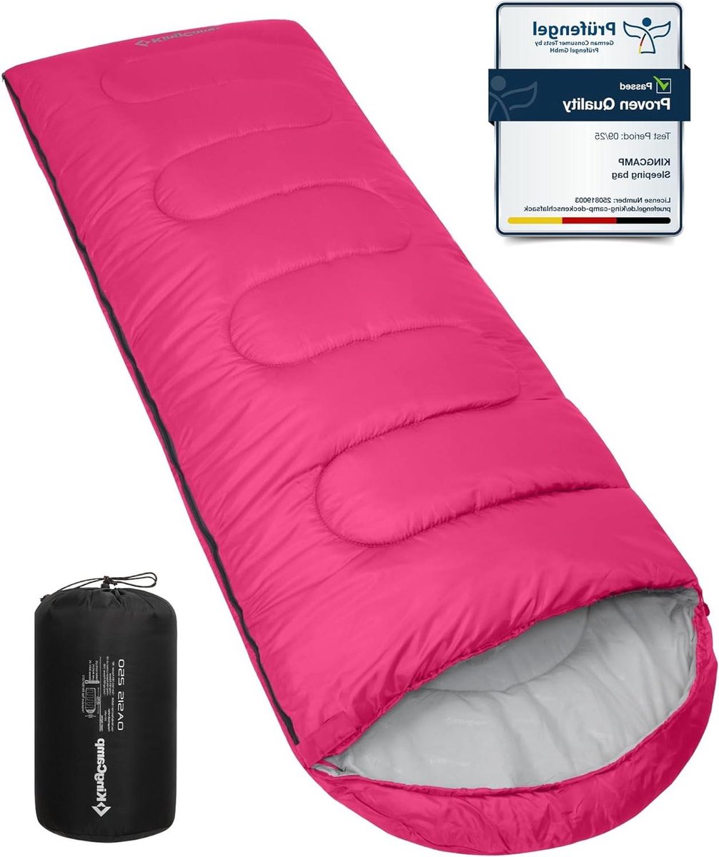Mummy Slaapzak - Outdoor Slaapzak - Kamperen en Reizen - Waterdicht en Compact - 220x75 cm - Roze