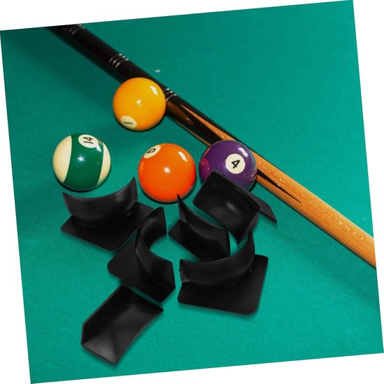 Pooltafel Pockets - Billiard Accessoires - Kinder Spelplezier - Vervangbaar Ontwerp - 6 Stuks - Zwart — afbeelding 2
