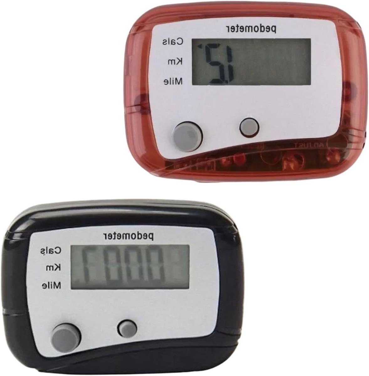 Stappenteller Set - Sport Tracker - Dagelijkse Beweging - Eenvoudige Activering - 2 Stuks - Meerkleurig