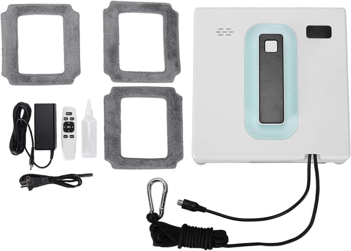 Raam Reiniger Robot - Automatische Glasreiniger - Streeploos Ramen - Dubbele Watersproeiers - 50ml Reservoir - Wit