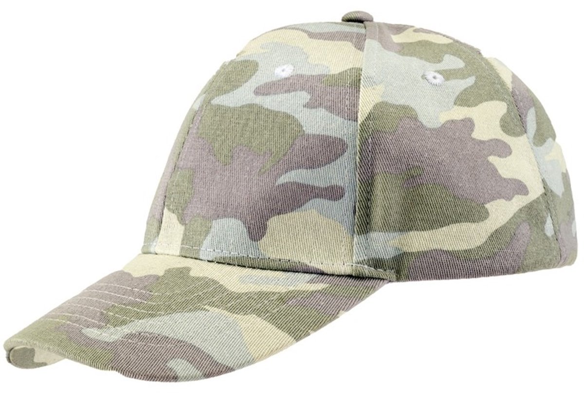 Brandit - Basecap Pet - Wit/Multicolours