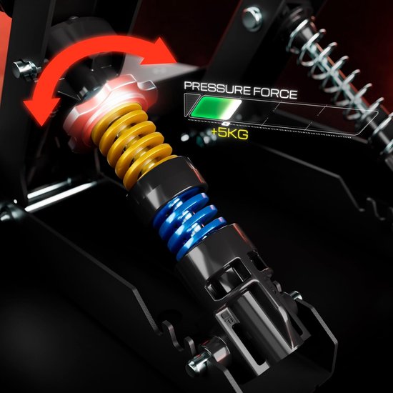 Simracing Pedaalset - Racepedalen Gaming Pedalen - Realistisch Racen - Load Cell Remsensor - 100 kg - Metaal — afbeelding 3
