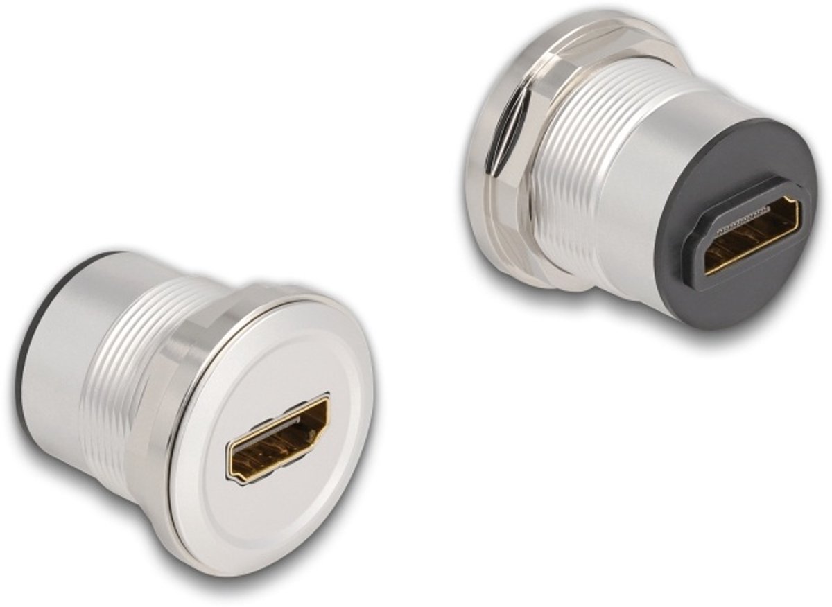 Delock HDMI built-in female 8K 60 Hz aluminium