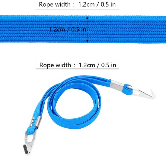 Elastische Bagageband voor Fiets met Haken - Sterk & Duurzaam Fietsaccessoire — afbeelding 2