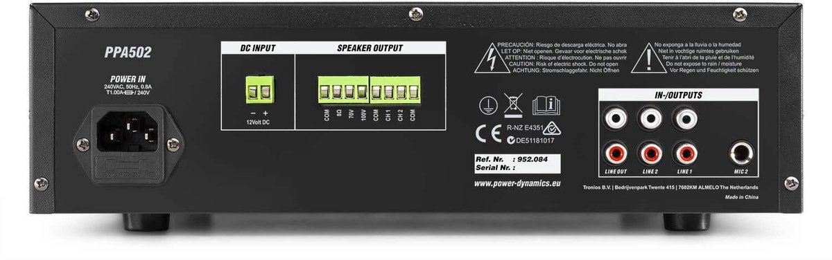 Power Dynamics set van 4 buiten speakers - 2-zone versterker met mini speakers - Bluetooth - Wit thumbnail 3