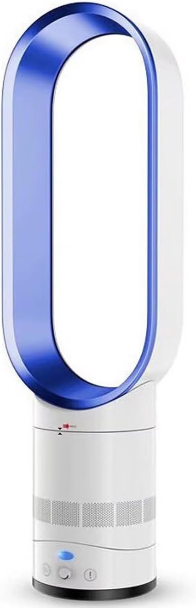 Elektrische ventilator - Bladloze toren - Thuis en kantoor - Traploze snelheidsinstelling - 65 cm hoogte - Zilver