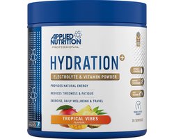 Applied Nutrition - Hydration+ - Complete Electrolyte & Vitamin Powder - Tropical Vibes - Hydratatie - Elektrolyten - Electrolytes - Hydration - Magnesium