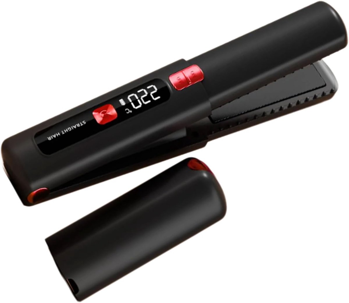 2-in-1 Draadloze Haarstyler – Oplaadbaar – Ionisch Anti-krimp – LCD Temperatuurregeling – Lichtgewicht Stijltang – Multifunctioneel thuisgebruik