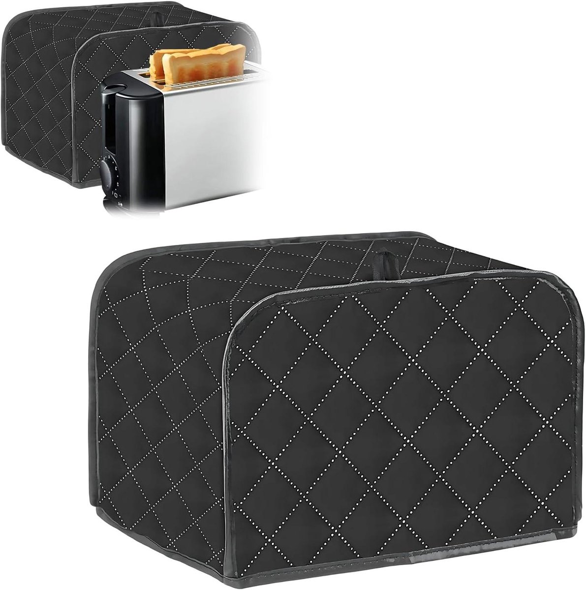 Broodroosterhoes 2-delig - Keuken Accessoire - Keuken Organisatie - Duurzaam Canvas Materiaal - 305 x 205 x 205 cm - Wit